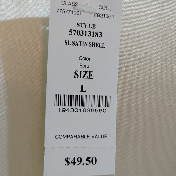 WHBM shell, off-white, size L. - Picture 6 of 6